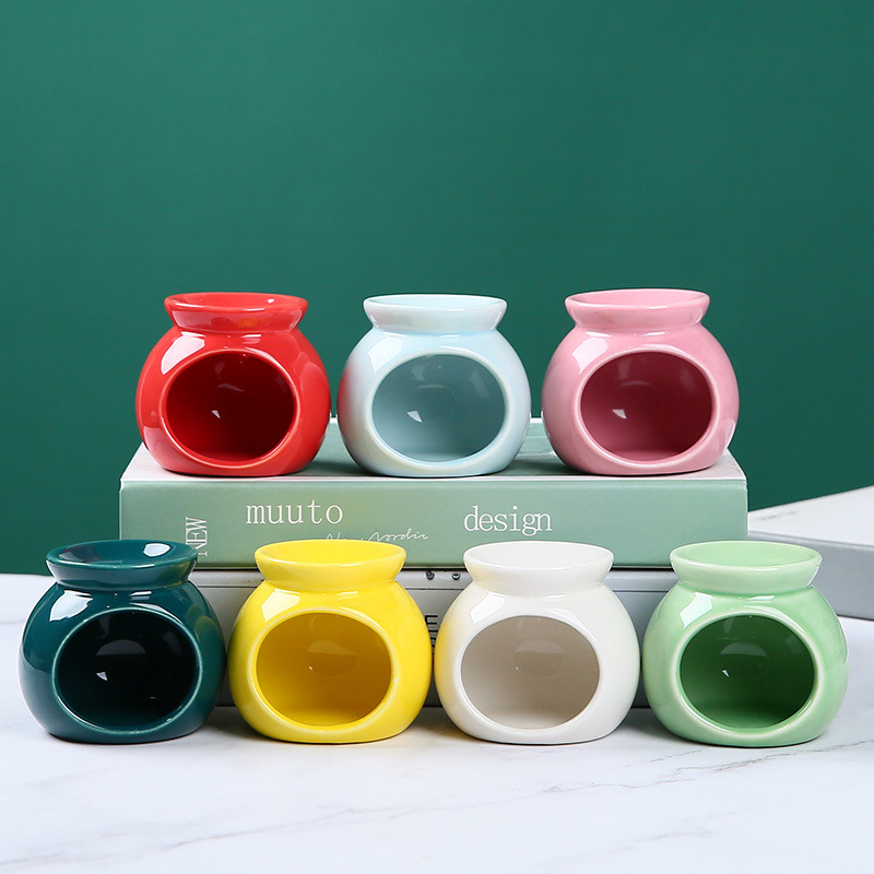 Home Fragrance Oil Burner - Porcelain Aroma Burner Essential Oil Furance