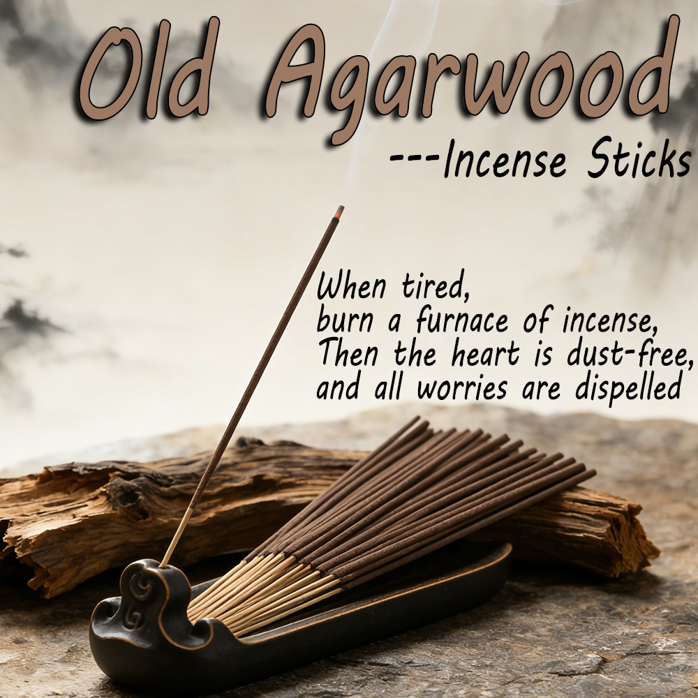 Home Fragrance Vanilla Cashmere - High-Quality Aged Agarwood Incense Sticks, 8.66-Inch