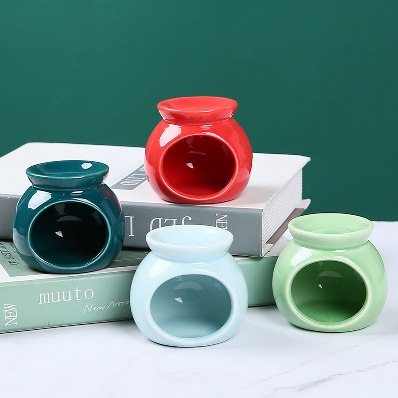 Home Fragrance Oil Burner - Porcelain Aroma Burner Essential Oil Furance