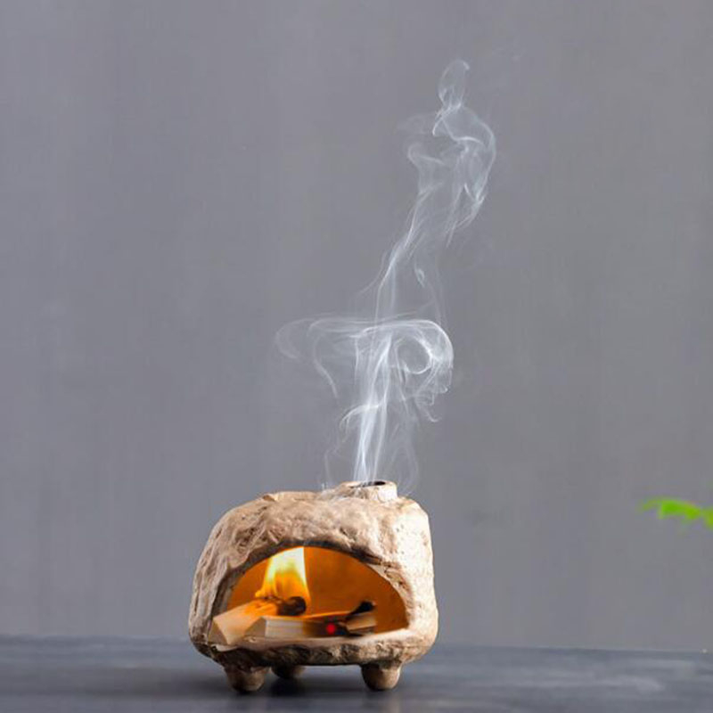 Home Fragrance Oil Burner - Coarse Pottery Essential Oil Burner Pau