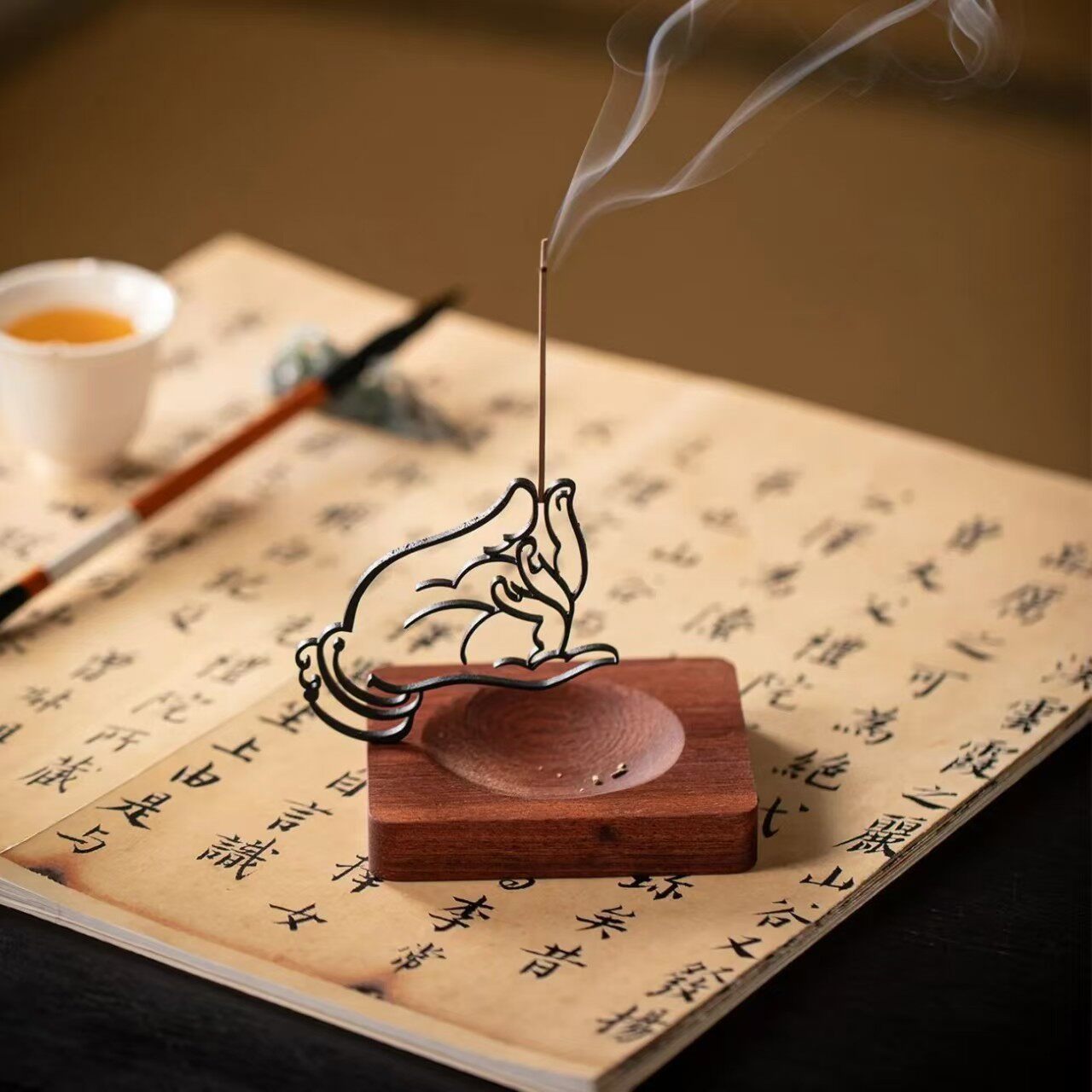 Home Fragrance Vanilla Cashmere - Buddha Hand Incense Stick Holder Creative