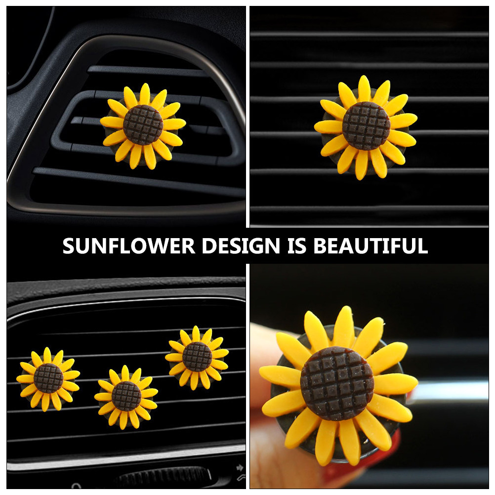2Pcs Sunflower Car Aromatherap - đánh giá và giá Home Fragrance Elements