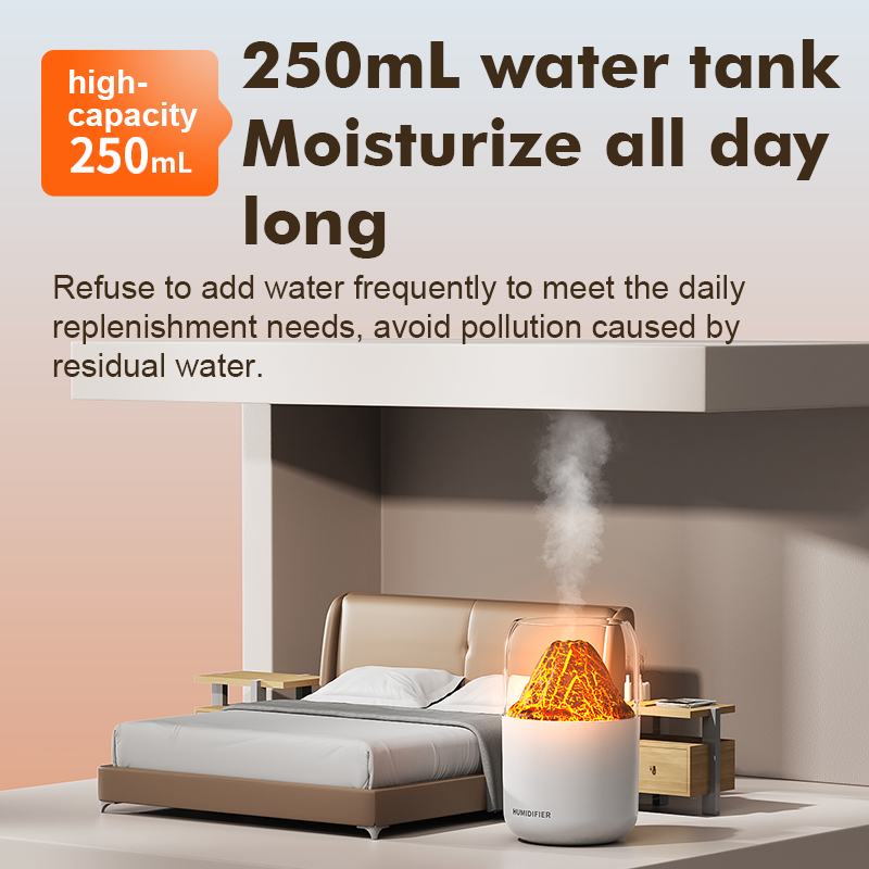 Mini Volcano Flame Humidifier  - đánh giá và giá Home Fragrance Types