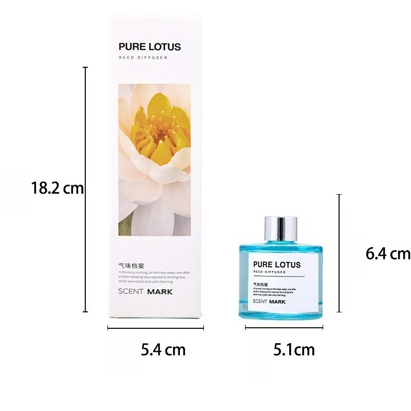 50ML Reed Diffuser Sets Lotus  - đánh giá và giá Home Fragrance Jasmine & Yuzu Porcelain Diffuser