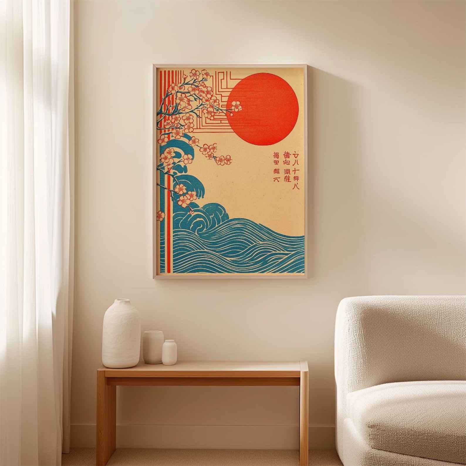 Japanese Wave & Sakura Poster  - đánh giá và giá Home Fragrance Ocean Breeze