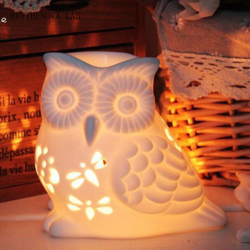 Porcelain Hollow Owl Aromather - đánh giá và giá Home Fragrance Oil Burner