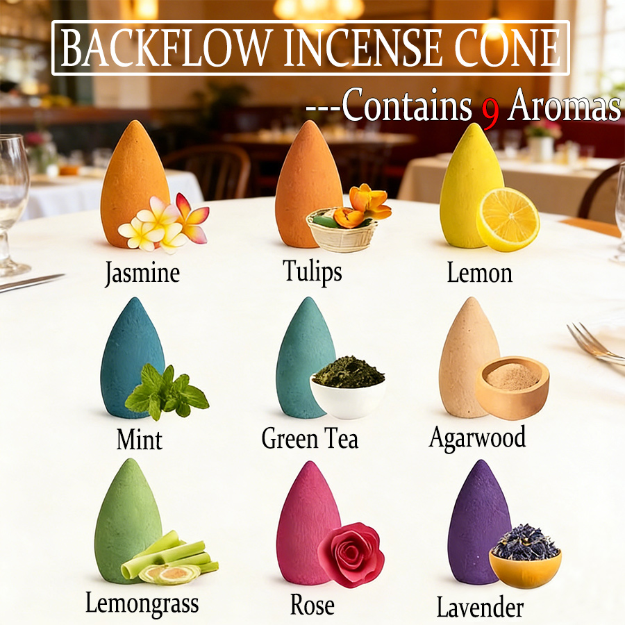 High-Quality Natural Backflow  - đánh giá và giá Home Fragrance Vanilla Cashmere