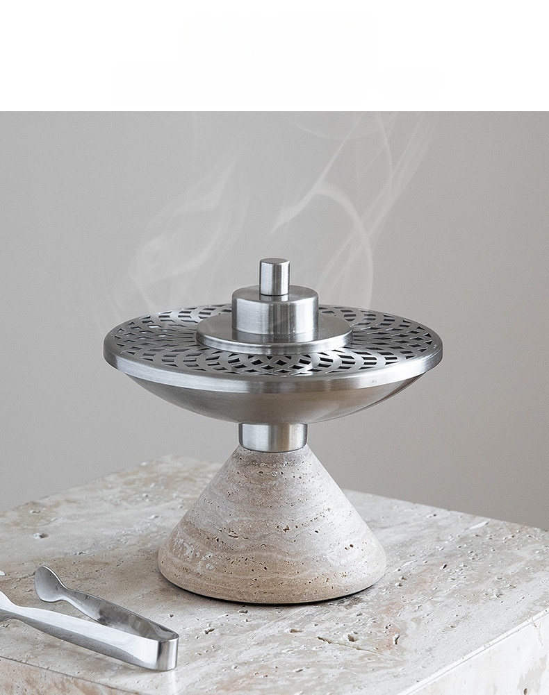 Natural Travertine Incense Bur - đánh giá và giá Home Fragrance Vanilla Cashmere