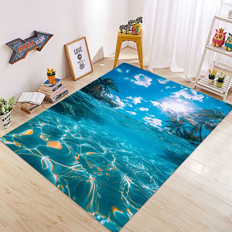 Ocean Water Wave Carpet Mat Ru - đánh giá và giá Home Fragrance Ocean Breeze